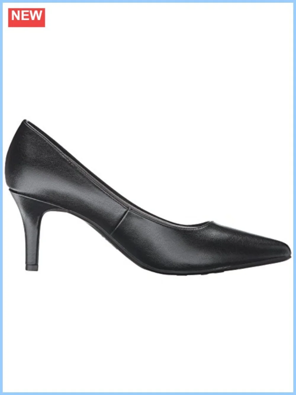 LifeStride Sevyn Pointed Toe Stiletto Heel Pump Women's Slip On PU